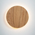 Imagen de Aplique de pared/techo ECLIPSE MADERA