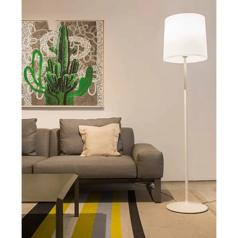 Lámpara de pie HI HAT PANTALLA GRANDE TRANSLUCIDA