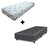 Conjunto Sommier: Colchón Cannon Tropical + Box Vasenian 100x190 1 1/2 Plaza Espuma
