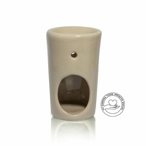 Hornito de cerámica crema