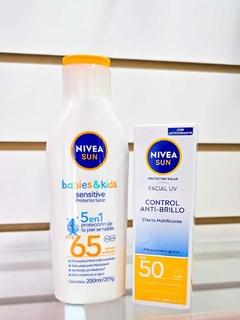 Protector nivea sun facial + Protector baby and kids - comprar online
