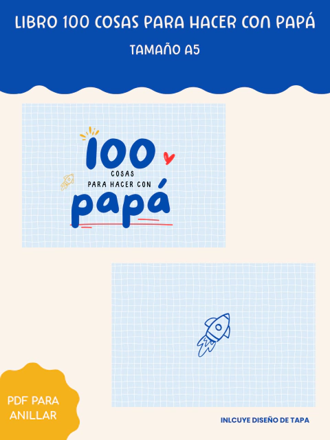 Libro 100 cosas para hacer con Papá - Imprimible - comprar online