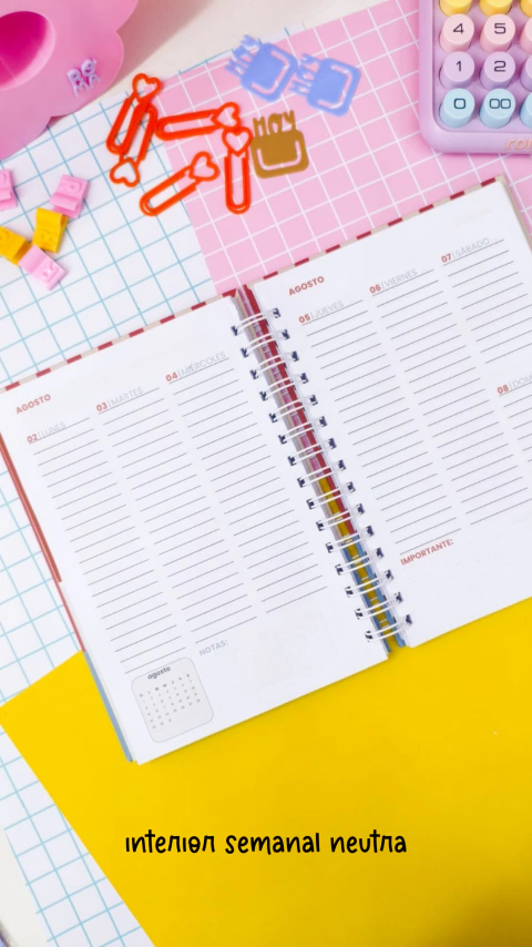 Agenda 2027 semanal - tapa personalizada en internet