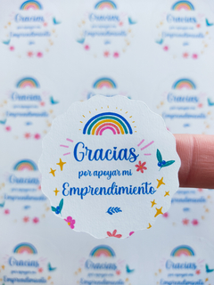 Stickers "Gracias por apoyar"