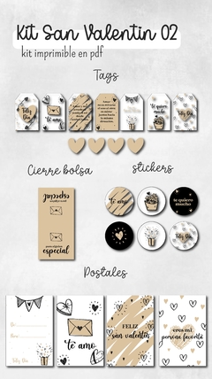 Kit San Valentín 02 - Imprimible