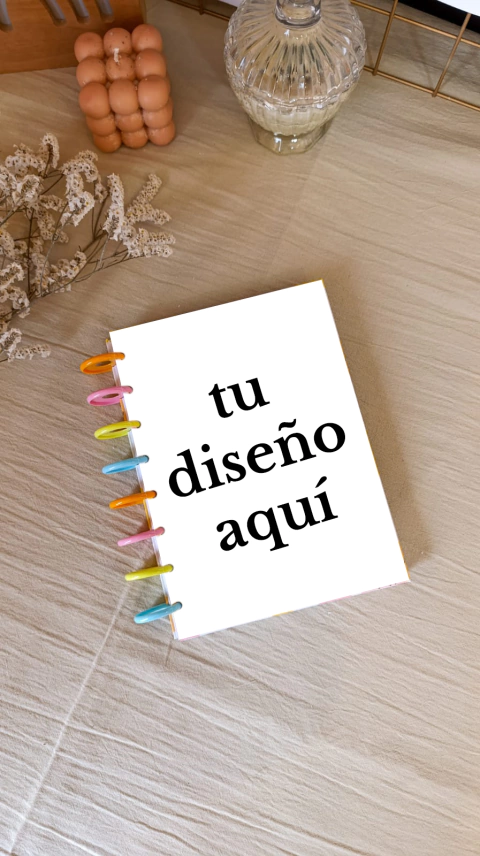 Cuaderno A5 discos - tapa personalizada - comprar online