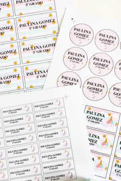 Kit stickers escolares