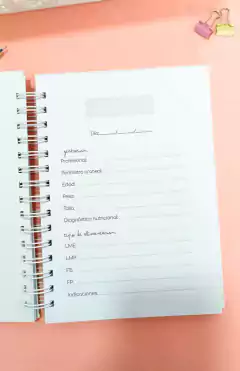 Cuaderno pediátrico "coral" - tienda online