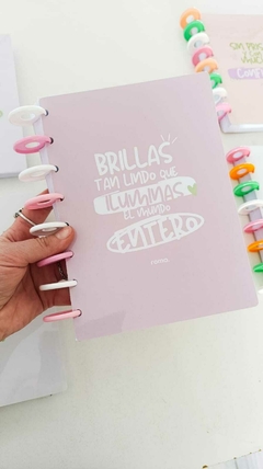 Cuaderno A5 discos - Brillas - comprar online