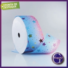 Fita De Gorgurão Estrelada 40mm Com 9 Metros - comprar online