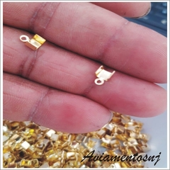 Terminal Quadrado Med.4mm / 6mm Prata / Dourado - comprar online