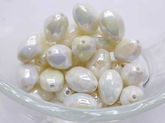 PEROLA IRISADA COR BRANCO OVAL  40gramas - comprar online