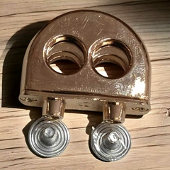 Acessorio para Alça de Bolsa Metal Dourado pacote 2pçs