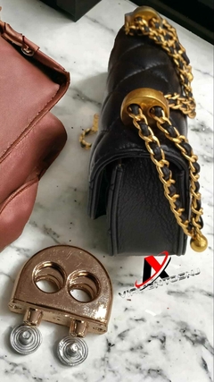 Acessorio para Alça de Bolsa Metal Dourado pacote 2pçs