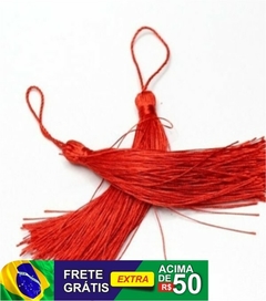 Pingente Tassel em Poliéster Tamanho 9,5cm Pacote com 6pares