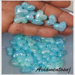 Coraçao Translucido Infantil Passante 15x17mm Em Acrilico - comprar online