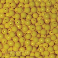 BOLA PLASTICA LEITOSA PASSANTE 08MM COM 500GR