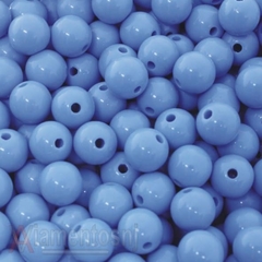 BOLA PLASTICA LEITOSA PASSANTE 08MM COM 500GR