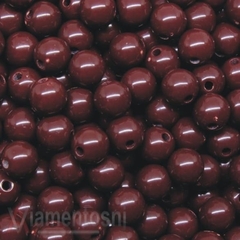 BOLA PLASTICA LEITOSA PASSANTE 08MM COM 500GR
