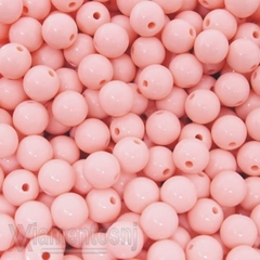 BOLA PLASTICA LEITOSA PASSANTE 08MM COM 500GR