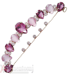 Cabedal Rosa Corrente Sem Pino 1 Par 005 - comprar online