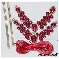  Cabedal Modelo Flor sem pino com Argola kit completo 