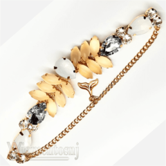 Cabedal Cereia Lilas com Pinos 1 par cod.0003 - Aviamentosnj-Artesanato Pérolas Chaton Cristais