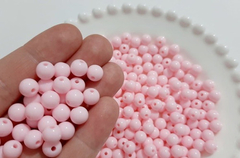 Bola Plastica Com 500g Leitosa Furo Passante