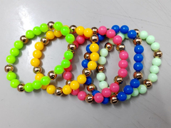 Pulseira Bola Plastica Pacote Com 5pçs - comprar online