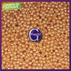 Perola Inteira Com Furo Passante Tamanho 03mm Em Abs Pacote Com 500g