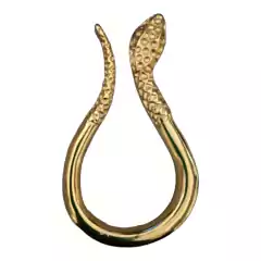 Fivela de Metal Modelo Serpente sem passante cor dourado ou prata pacote com 6 pçs