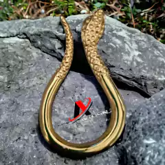 Fivela de Metal Modelo Serpente sem passante cor dourado ou prata pacote com 6 pçs