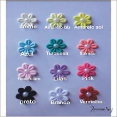 Aplique Florzinha 100 Unidades para Laços e Tiaras - comprar online