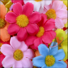 Florzinha em Poliester tamanho 30mm Pacote com 10 ou 20pçs