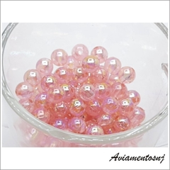 PEROLA IRISADA COR ROSA TRANSPARENTE  82gramas - comprar online
