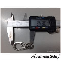 Mosquetão para chaveiro 34mm Pacote 10uni