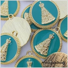 PINGENTE NOSSA SENHORA 28MM EM FUNDIÇAO COM 7 PEÇAS - comprar online