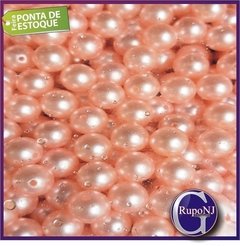 Perola Inteira Com Furo Passante Tamanho 14mm Em Abs Pacote com 500gr