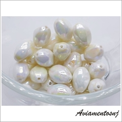 PEROLA IRISADA COR BRANCO OVAL  40gramas - comprar online