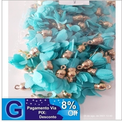 10 Peças Faça Você Mesmo, Pingentes De Flores De Chiffon,
