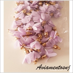 10 Peças Faça Você Mesmo, Pingentes De Flores De Chiffon, - Aviamentosnj-Artesanato Pérolas Chaton Cristais