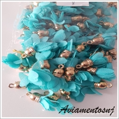 10 Peças Faça Você Mesmo, Pingentes De Flores De Chiffon, - loja online