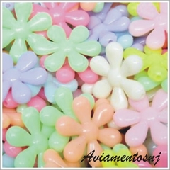 Entremeio Flor Infantil 22mm Em Plastico Com 10uni.