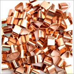 Terminal em "U" para alça de Chinelo - 14x9mm - Dourado - Aviamentosnj-Artesanato Pérolas Chaton Cristais