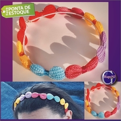 TIARA LACINHO 6 UNIDADES COLORIDO