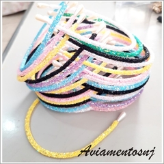 Kit Tiara 6pçs Cores Surtidas Tubo De Strass - comprar online