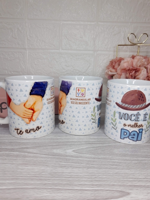 Caneca Porcelana Pais