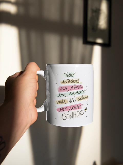 Caneca cerâmica - SONHOS