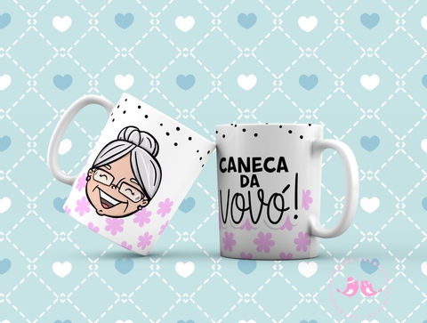 Caneca Porcelana da vovó