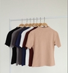 BLUSA CANELADA TOPÁZIO